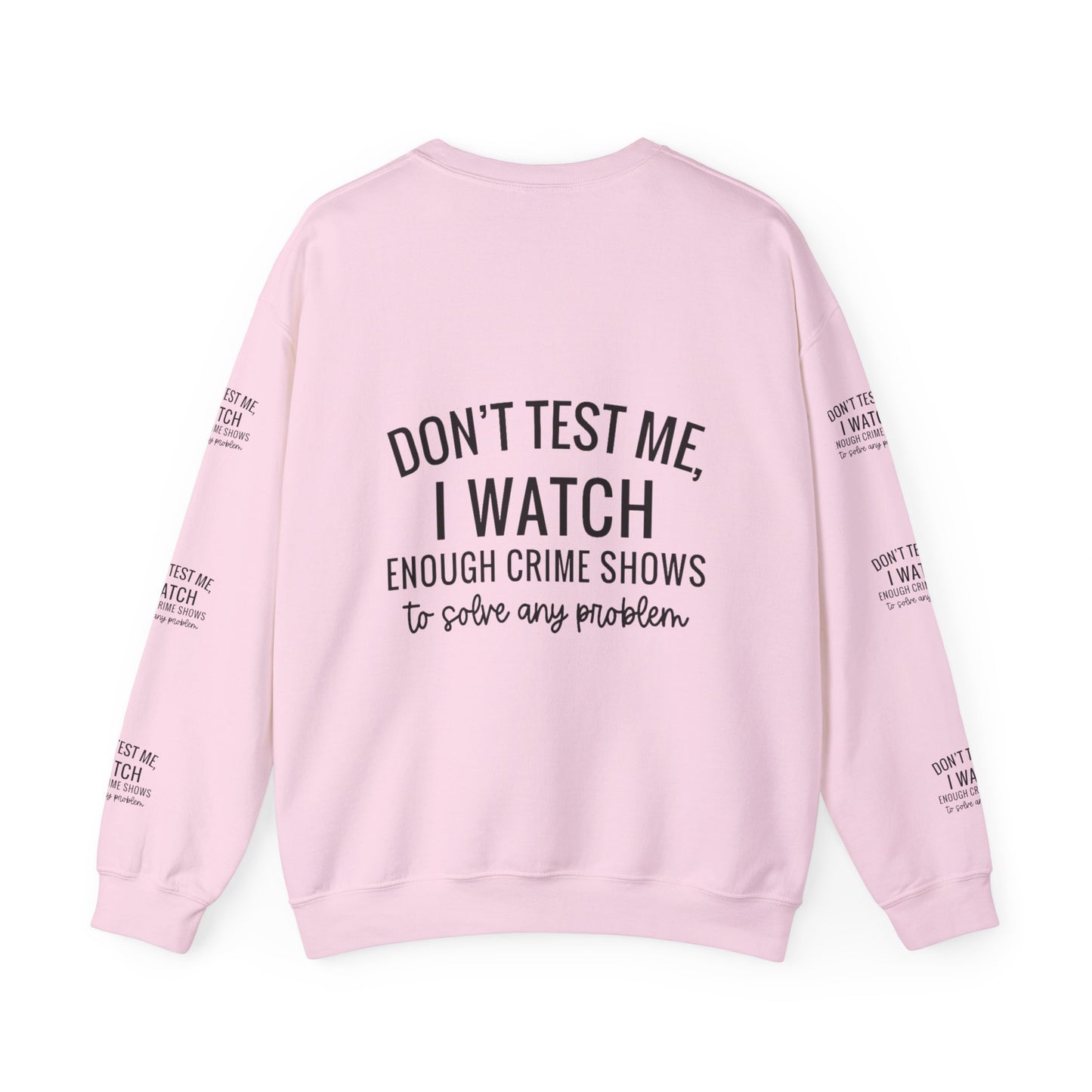 True crime watcher arm design ™ Crewneck Sweatshirt (side arm design)