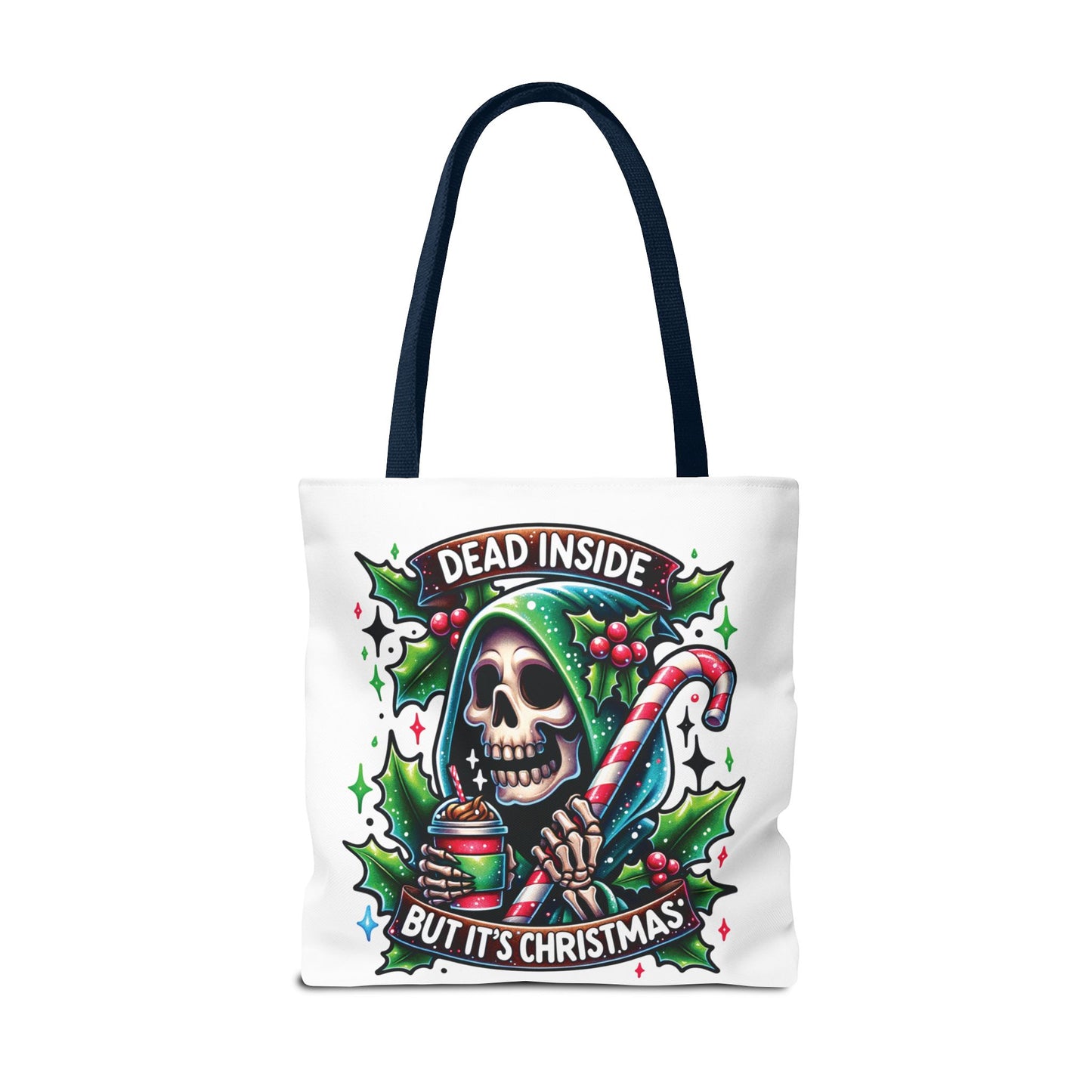 Dead inside but it’s Christmas, Tote Bag (AOP)