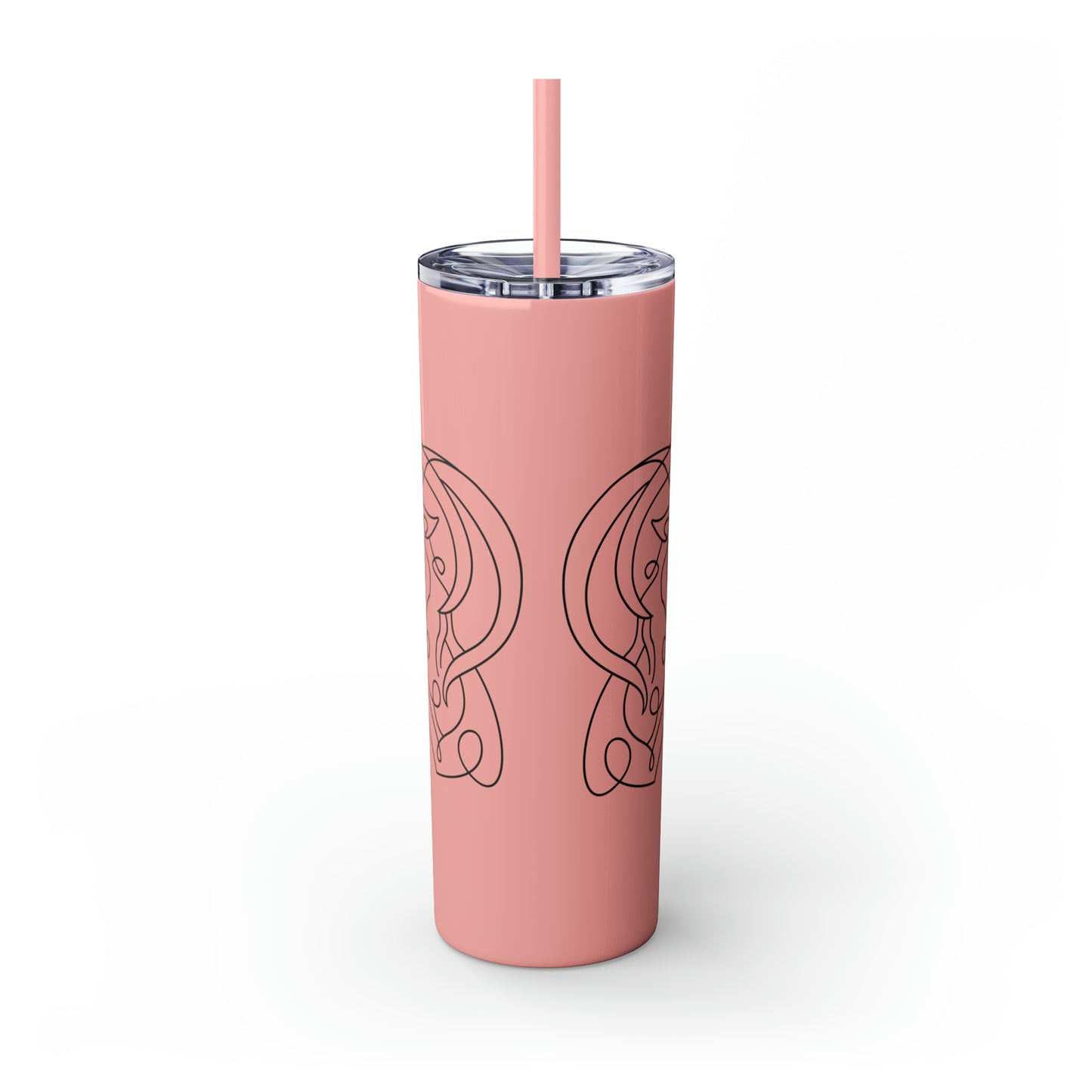 Capricorn Skinny Tumbler with Straw, 20oz