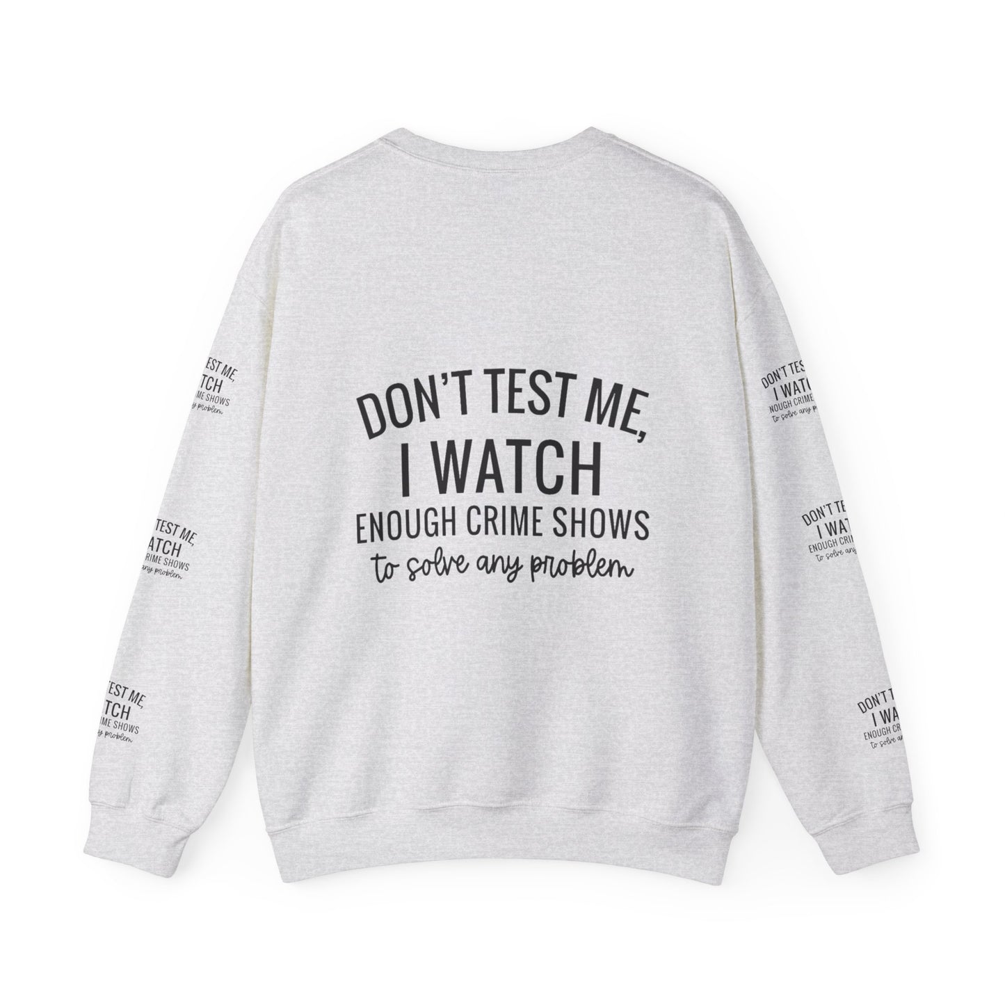 True crime watcher arm design ™ Crewneck Sweatshirt (side arm design)