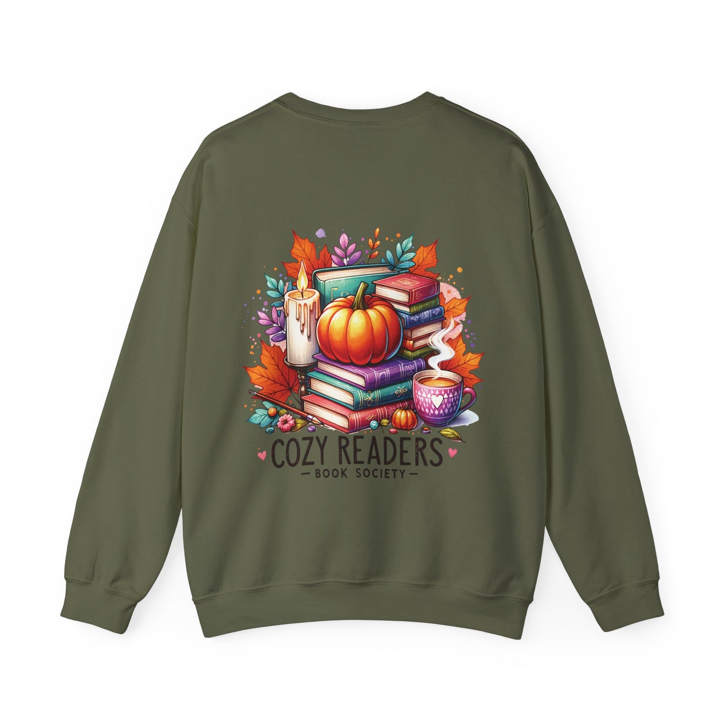 Cozy reader book society, ™ Crewneck Sweatshirt ( no sleeve design )