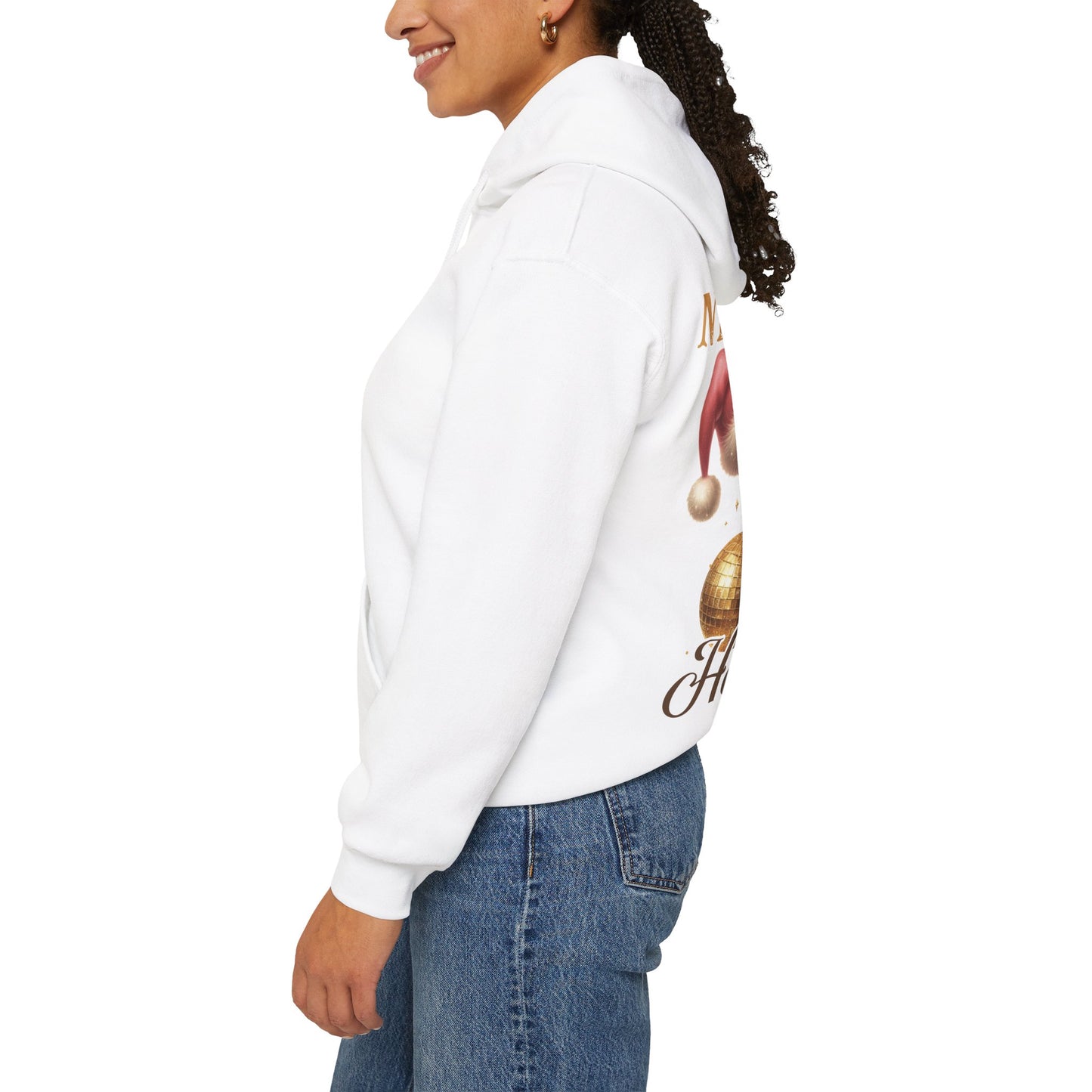 New year, same hot mess, Unisex Heavy Blend™ Hooded Sweatshirt (no sleeve arm design)