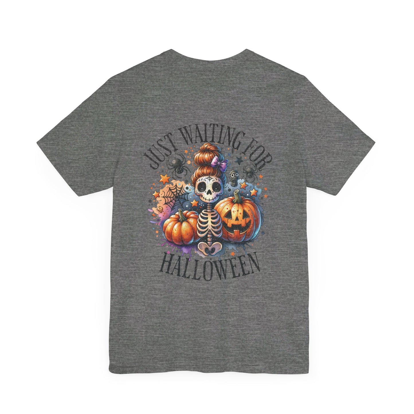 Just waiting for Halloween, Unisex Jersey Short Sleeve Tee (no sleeve design)