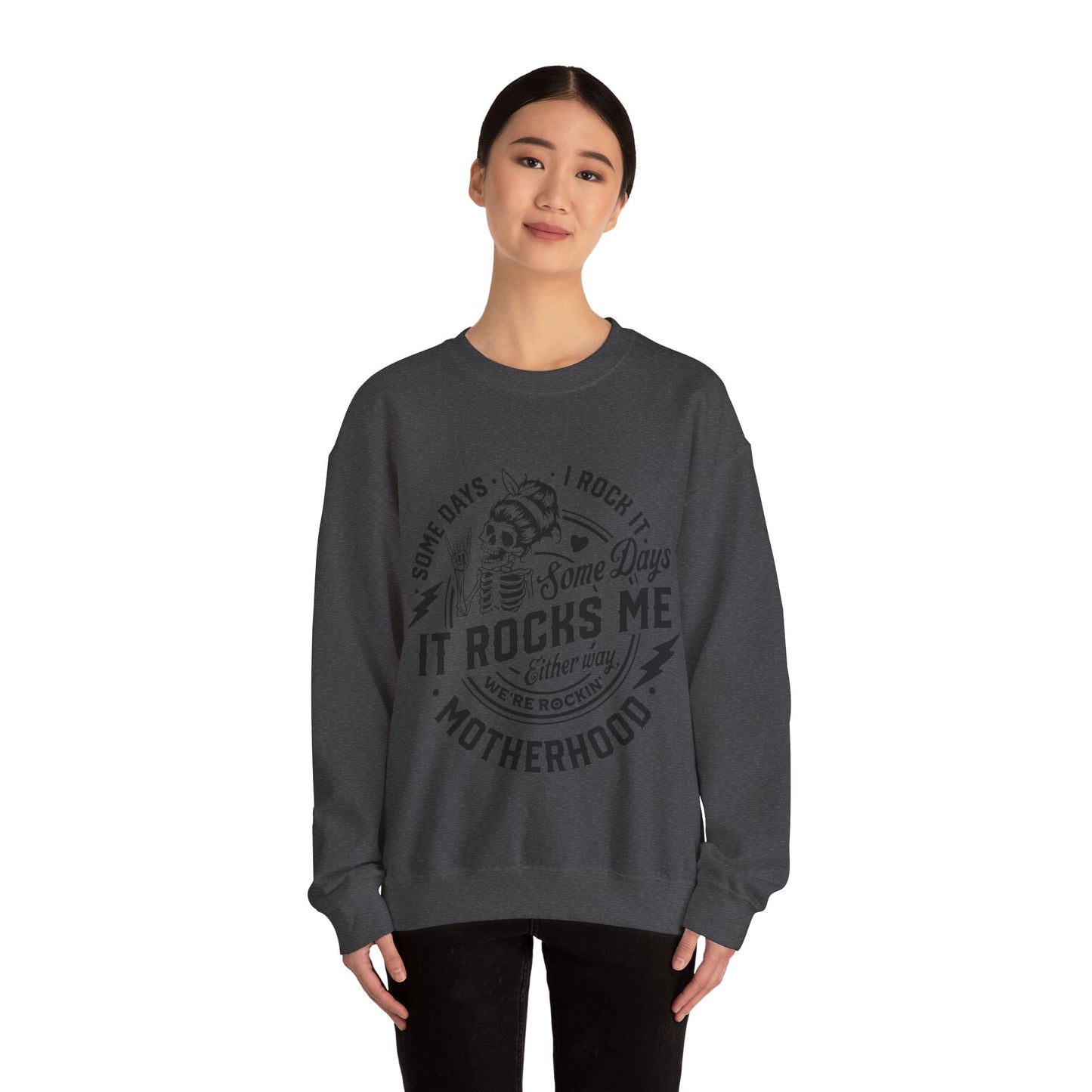 Rocking motherhood, ™ Crewneck Sweatshirt ( no arm design)