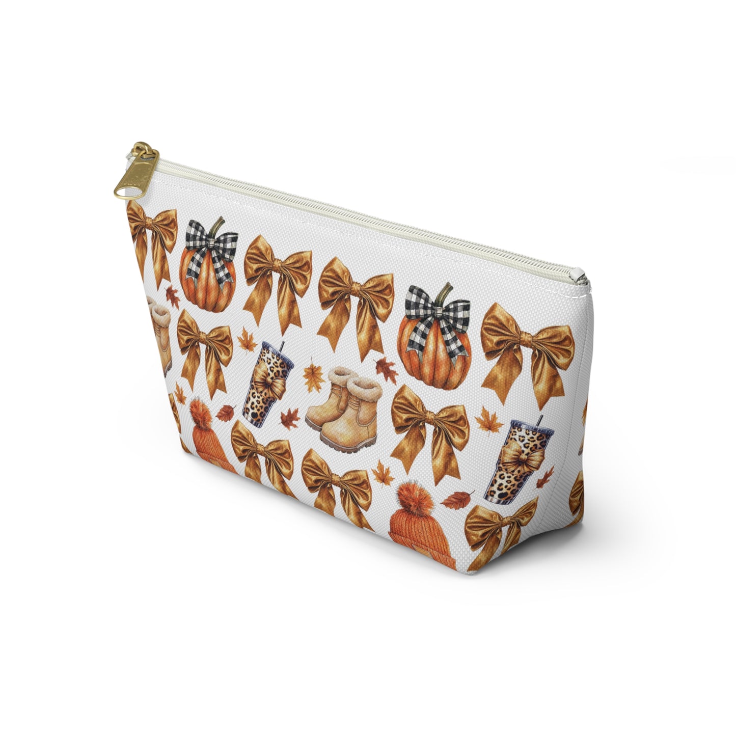 Fall and bows,  Accessory Pouch w T-bottoms