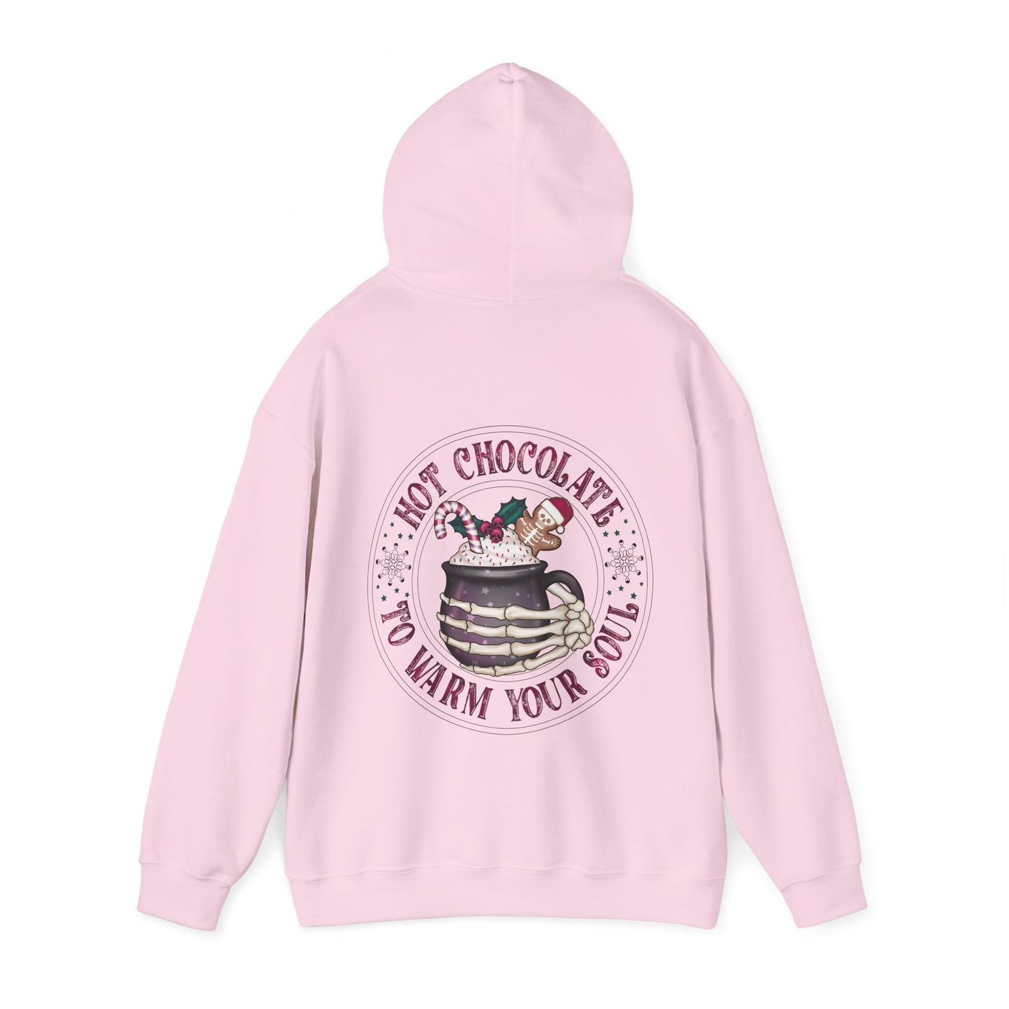 Hot chocolate to warm up my soul,  Unisex Heavy Blend™ Hooded Sweatshirt (no side arm design)