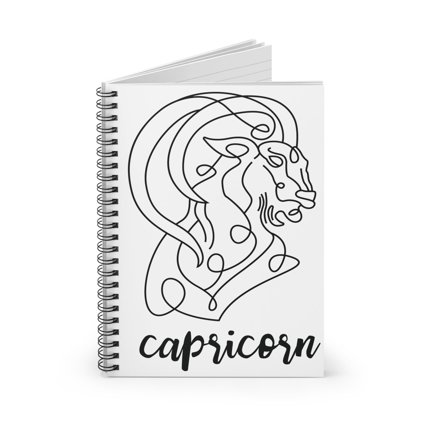 Capricorn, Spiral Notebook - Ruled Line