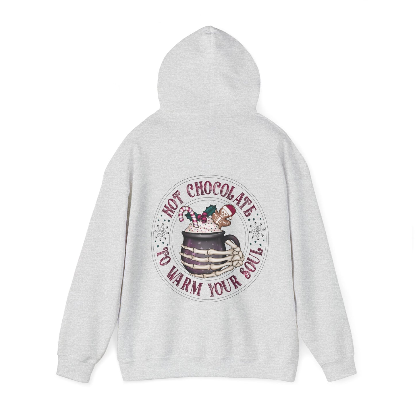 Hot chocolate to warm up my soul,  Unisex Heavy Blend™ Hooded Sweatshirt (no side arm design)