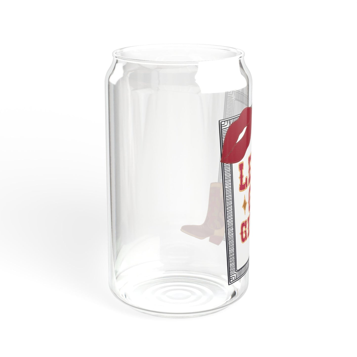 Let’s go girls, Sipper Glass, 16oz