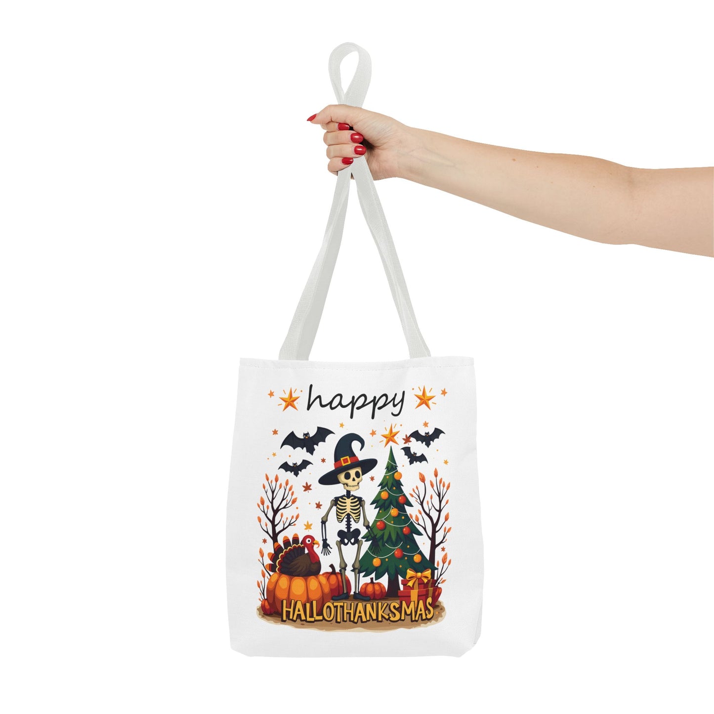 Happy hellothanksmas, Tote Bag (AOP)