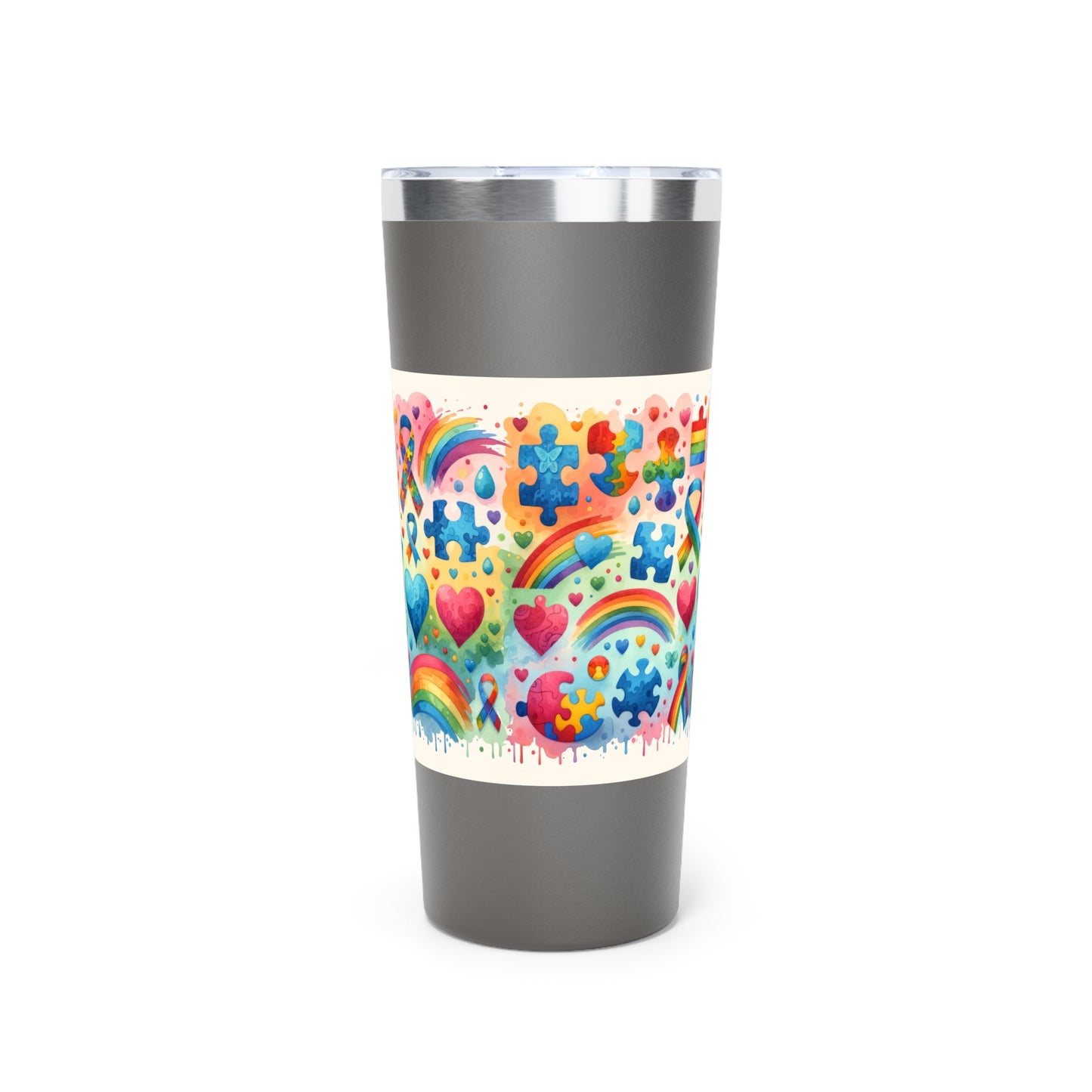 Autism, Copper Vacuum Insulated Tumbler, 22oz