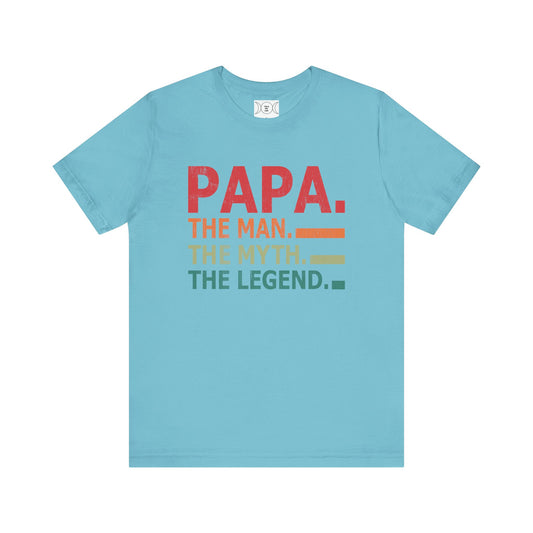 Papa, Unisex Jersey Short Sleeve Tee (no arm design)