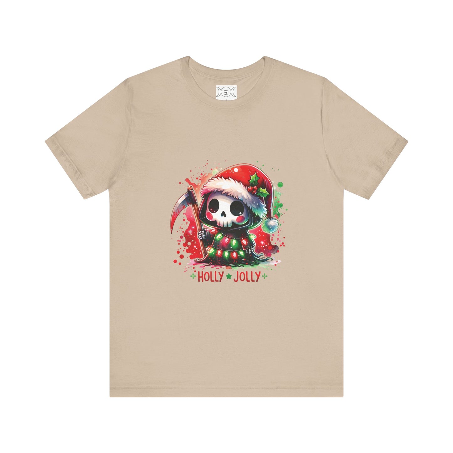 Holly jolly , Unisex Jersey Short Sleeve Tee ( no sleeve design)