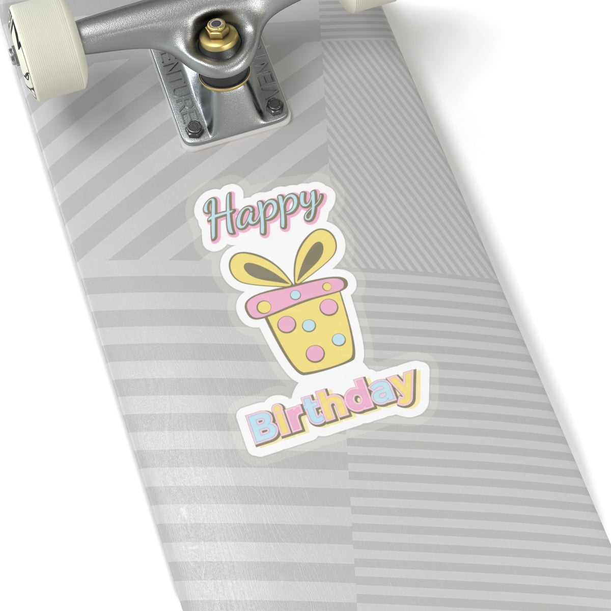 Happy birthday present, Kiss-Cut Stickers