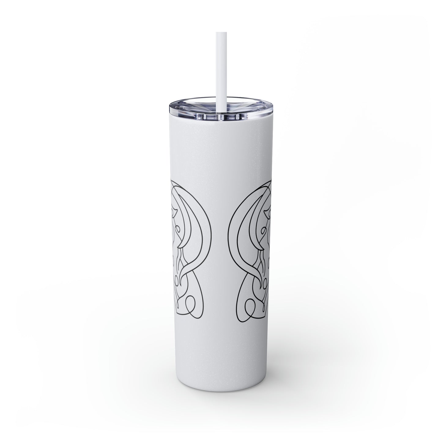 Capricorn Skinny Tumbler with Straw, 20oz