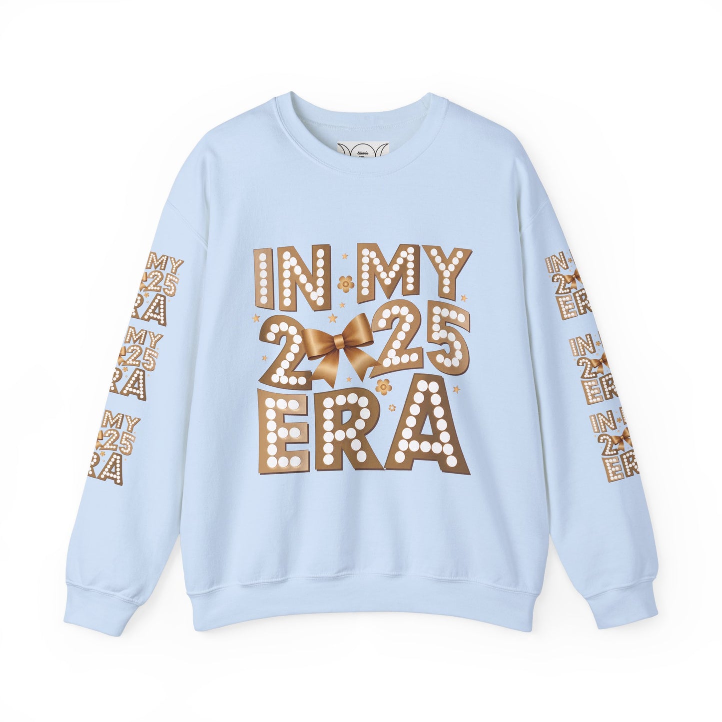 In 2025 era, Unisex Heavy Blend™ Crewneck Sweatshirt (sleeve design)