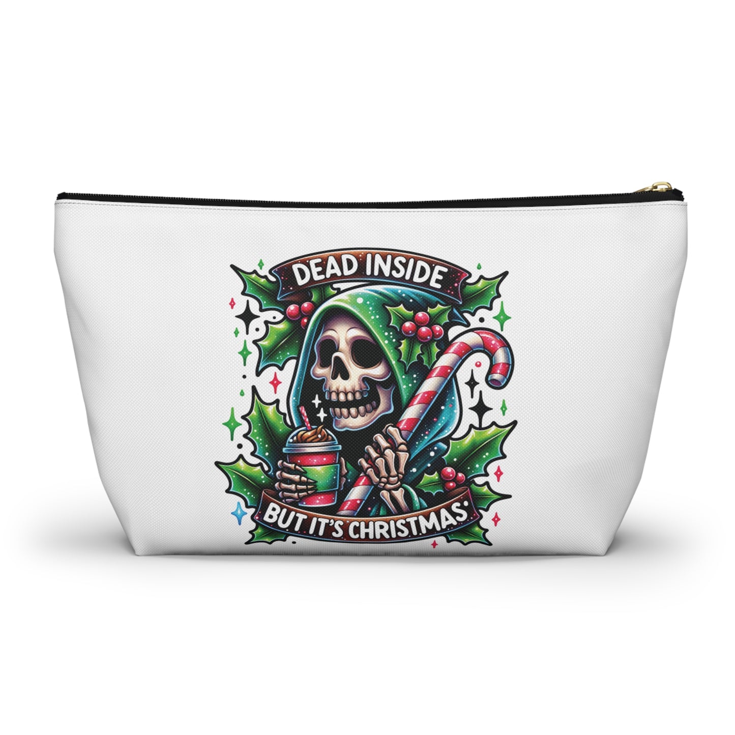 Dead inside but it’s Christmas,  Accessory Pouch w T-bottoms