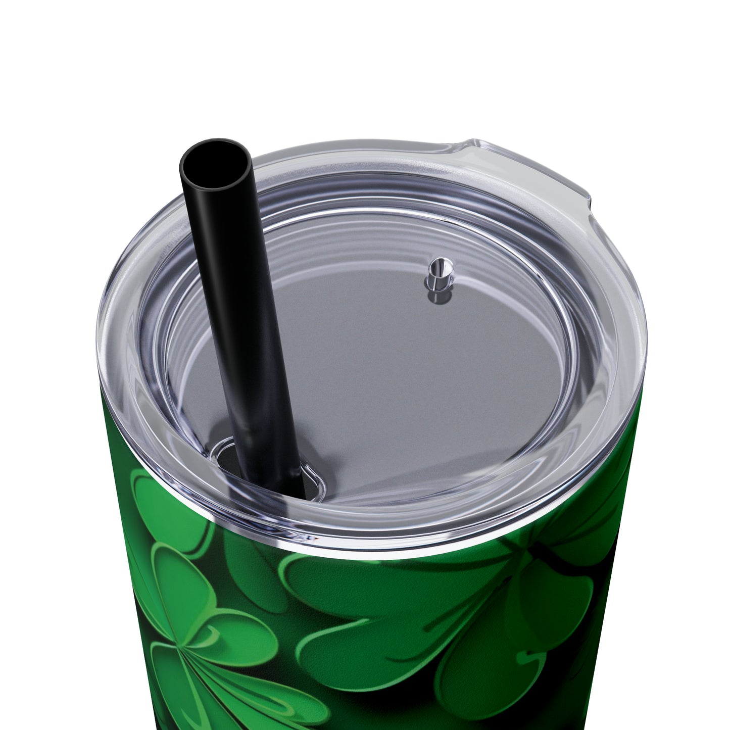 Lucky clovers, Skinny Tumbler with Straw, 20oz