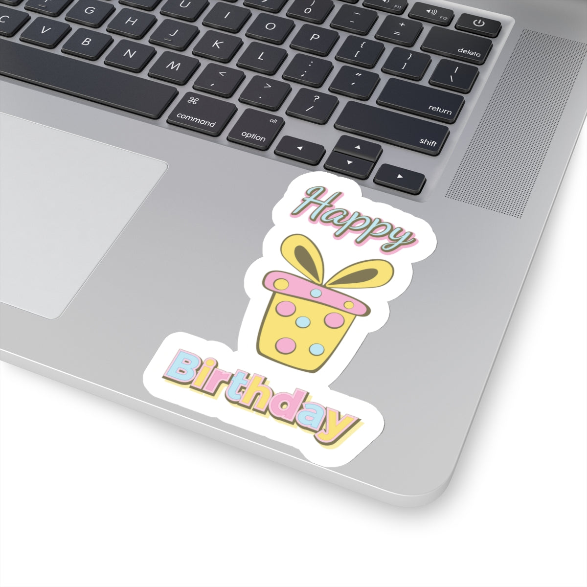 Happy birthday present, Kiss-Cut Stickers