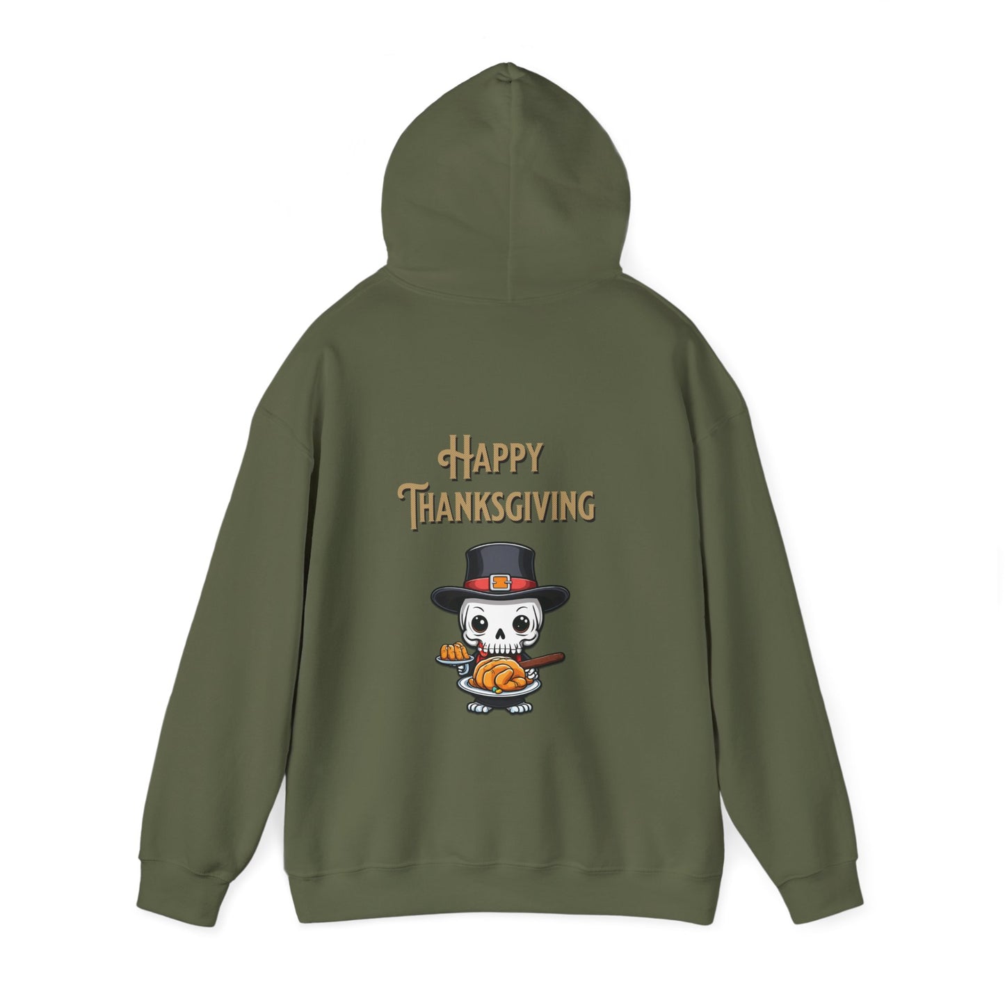 Happy thanksgiving ,  Unisex Heavy Blend™ Hooded Sweatshirt (no side arm design)