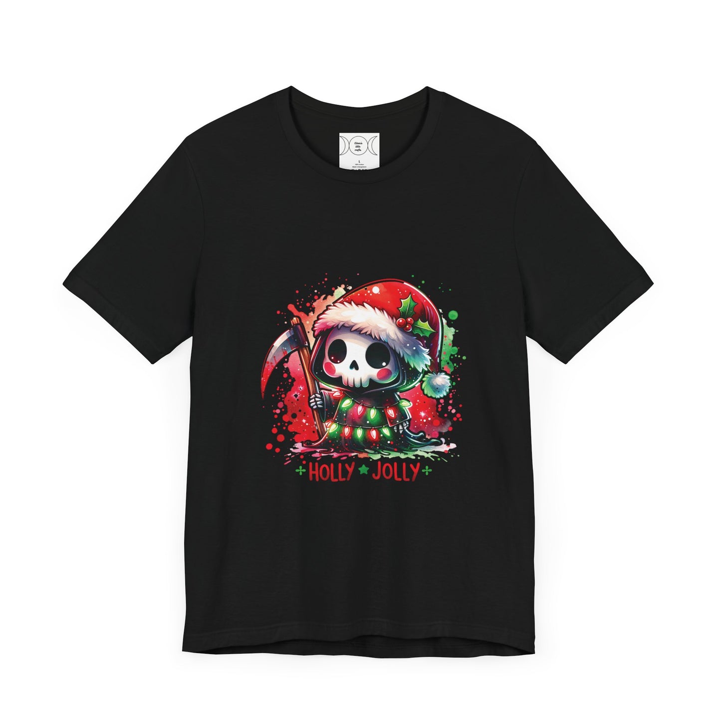 Holly jolly , Unisex Jersey Short Sleeve Tee ( no sleeve design)