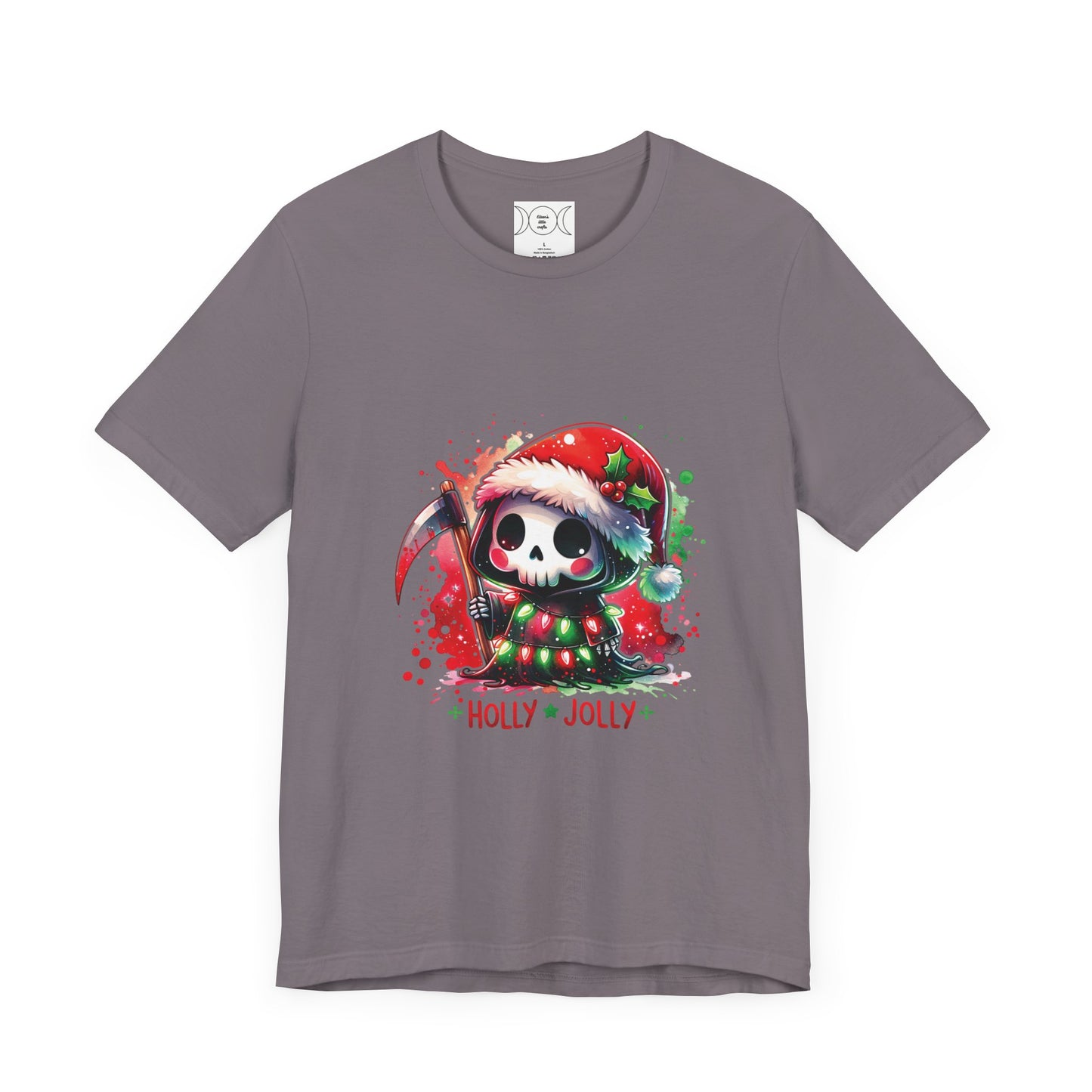 Holly jolly , Unisex Jersey Short Sleeve Tee ( no sleeve design)