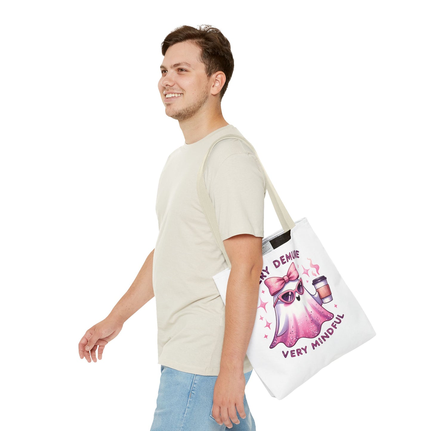 Very demure, Tote Bag (AOP)