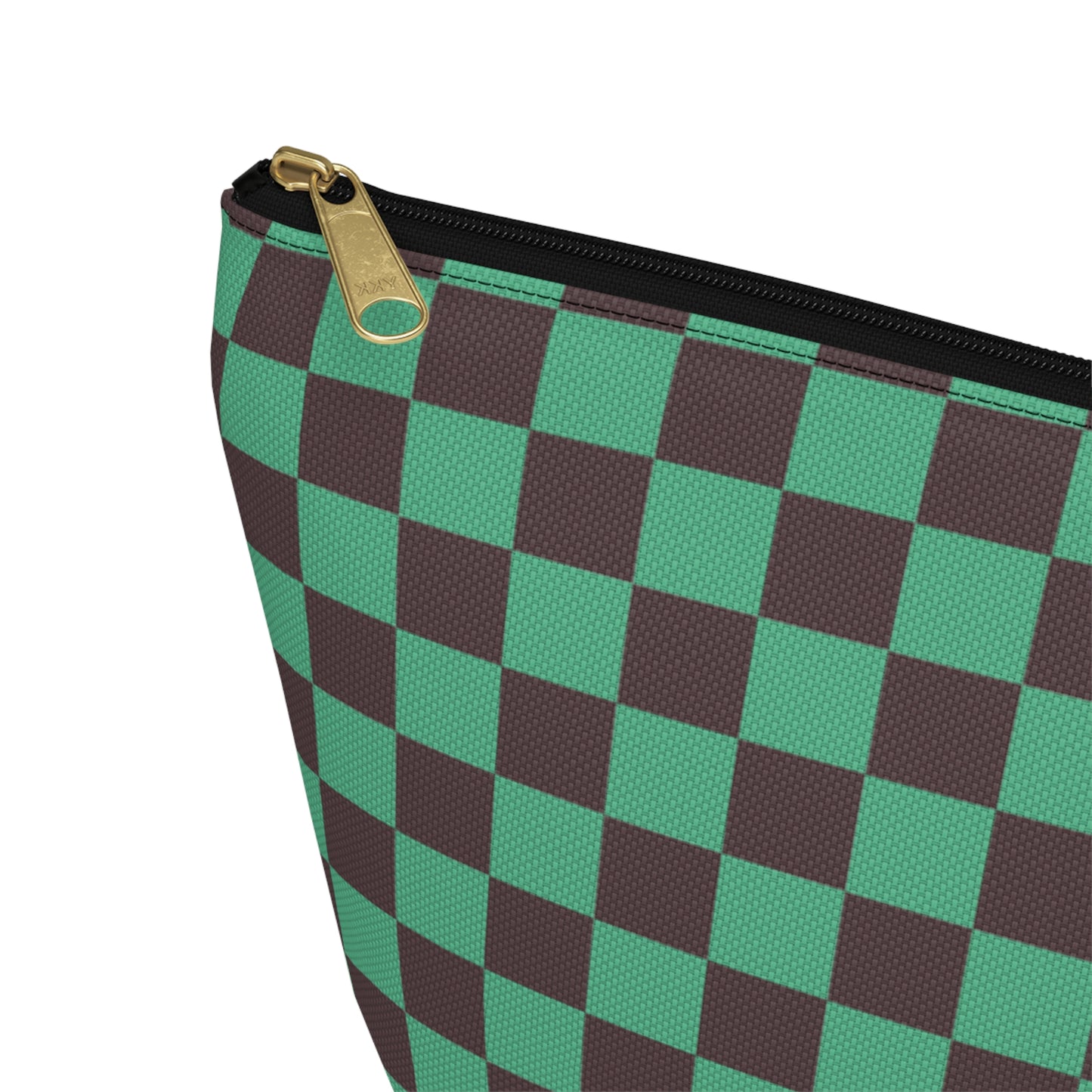 Black & green checkers   Accessory Pouch w T-bottoms