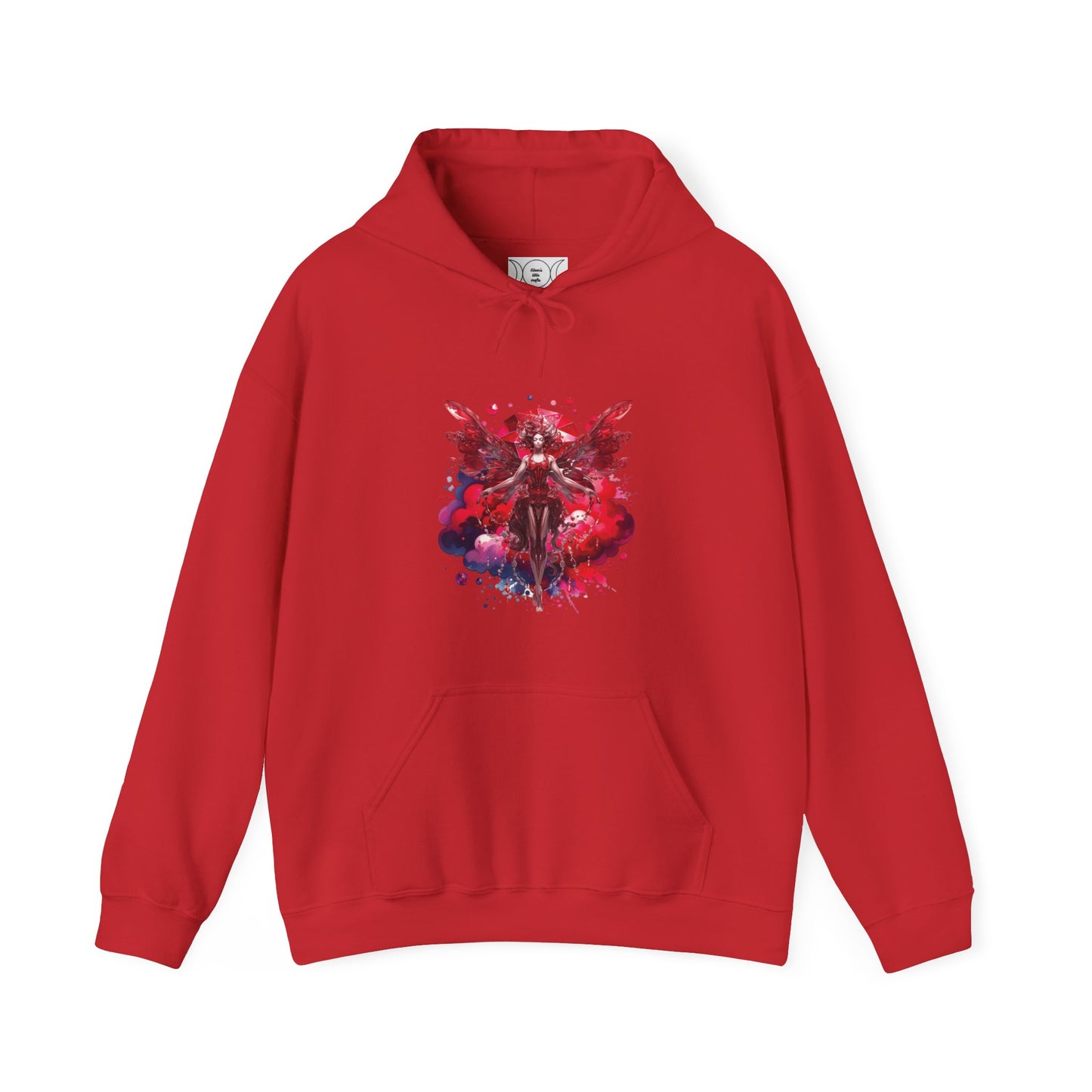 January garnet fairy, Unisex Heavy Blend™ Hooded Sweatshirt (no arm design)