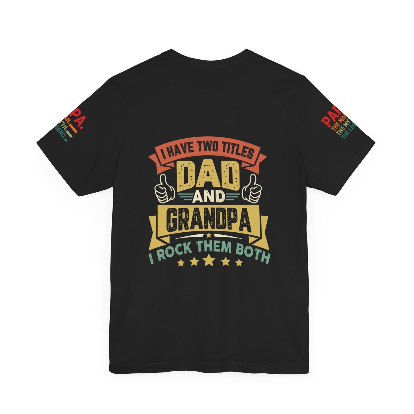 Papa, Unisex Jersey Short Sleeve Tee (Sleeve design)