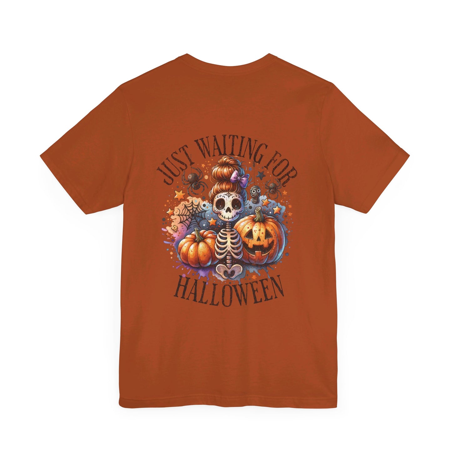 Just waiting for Halloween, Unisex Jersey Short Sleeve Tee (no sleeve design)