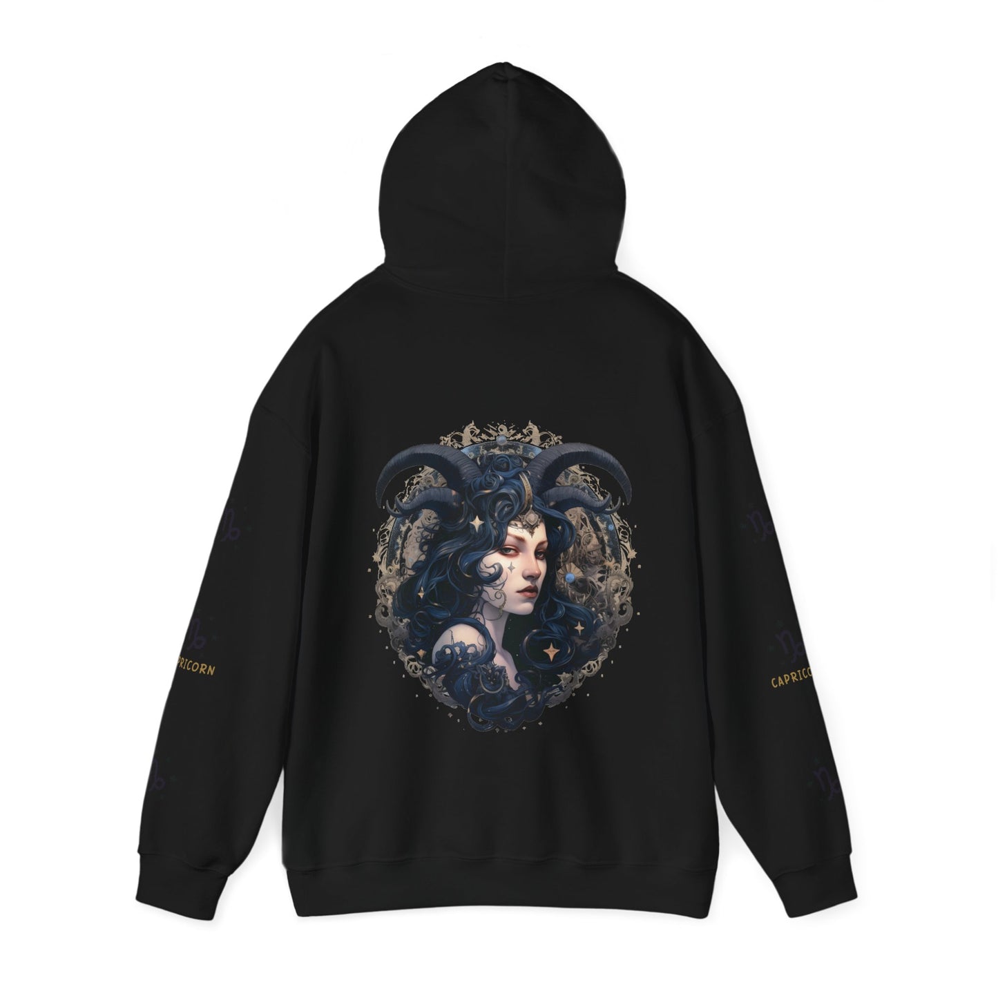 Capricorn,  Unisex Heavy Blend™ Hooded Sweatshirt (no side arm design)