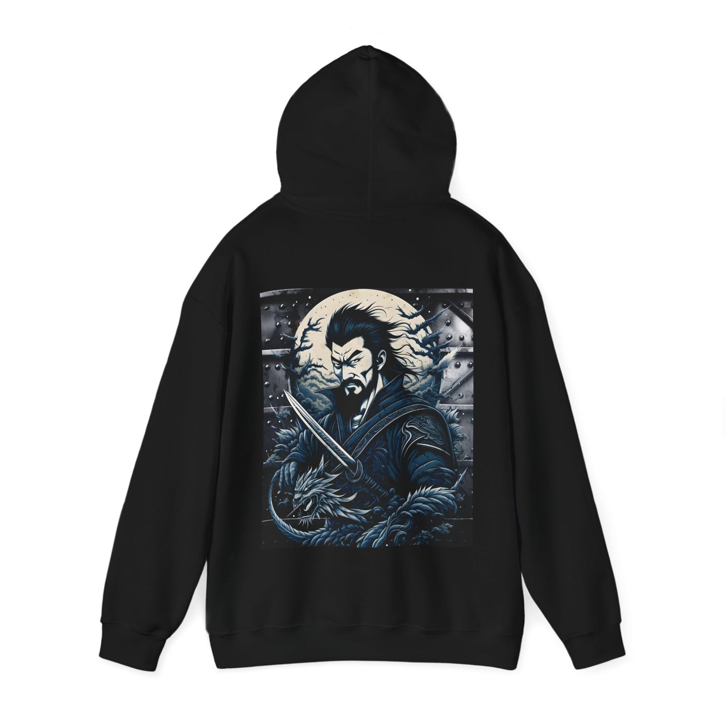 The warrior, Unisex Heavy Blend™ Hooded Sweatshirt ( no side arm design)