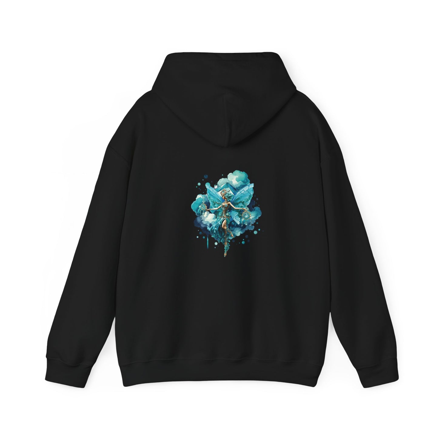 March aquamarine fairy, Unisex Heavy Blend™ Hooded Sweatshirt ( no arm design)