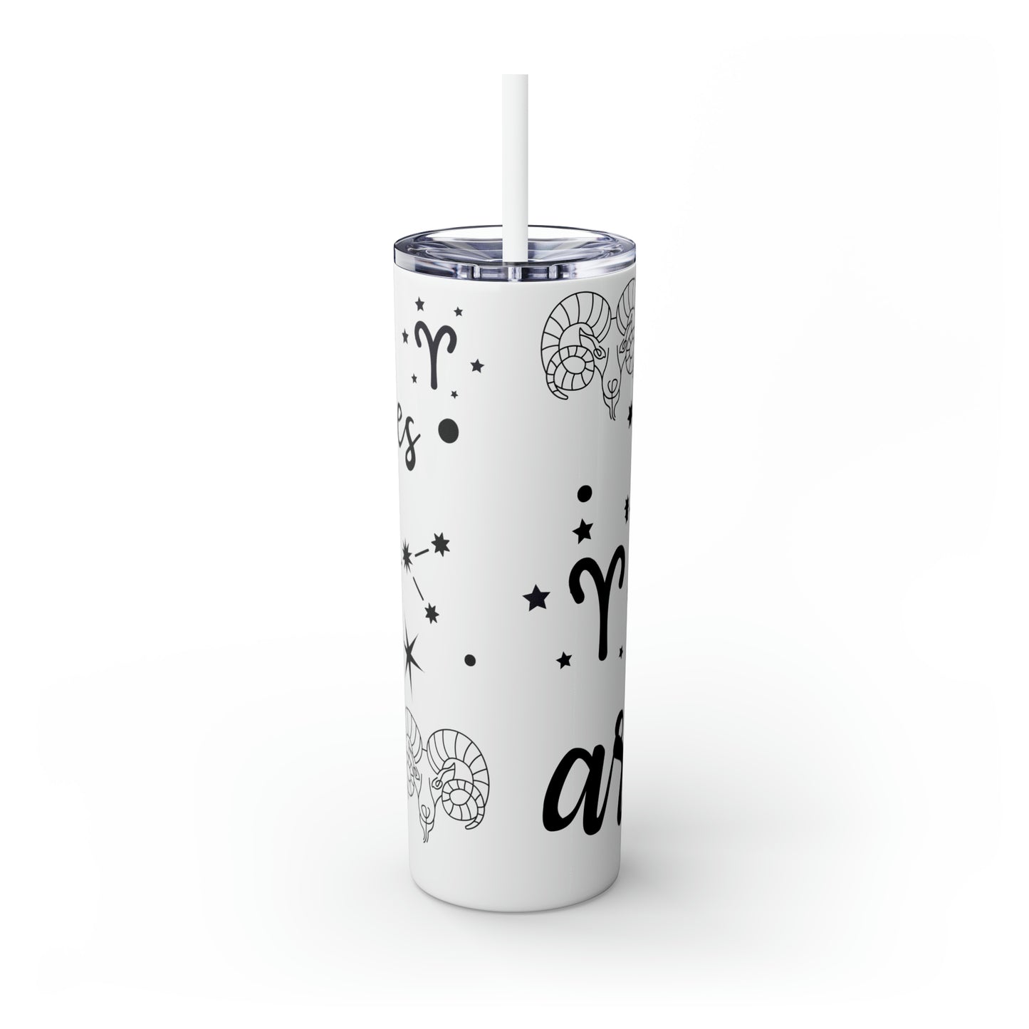 Aries, Skinny Tumbler with Straw, 20oz