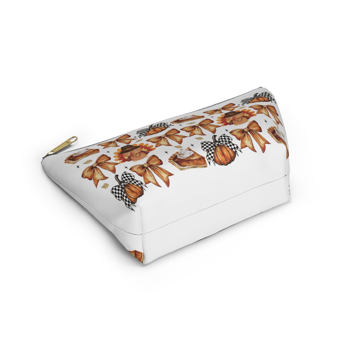 Thanksgiving and bows,  Accessory Pouch w T-bottoms