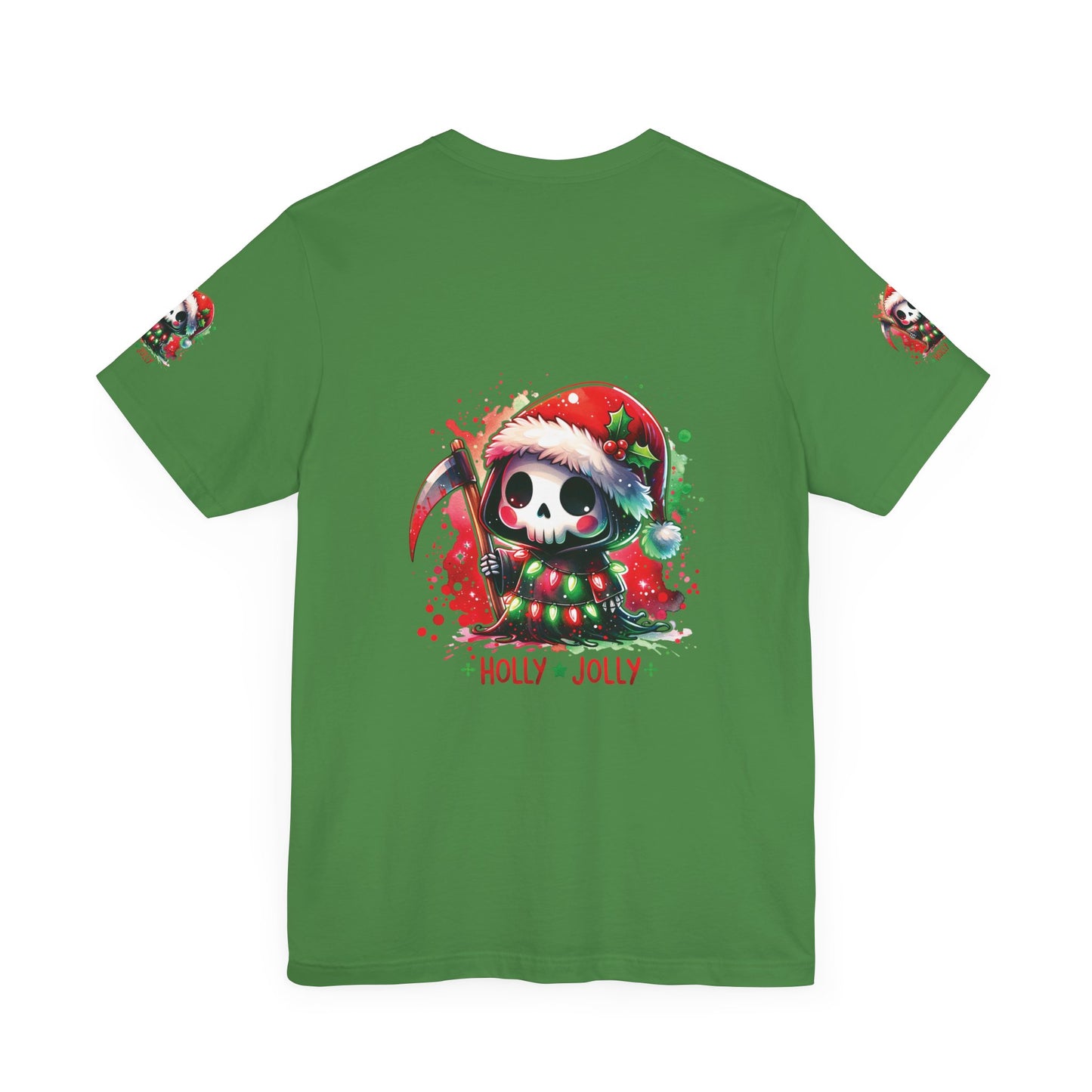 Copy of Holly jolly , Unisex Jersey Short Sleeve Tee ( sleeve design)