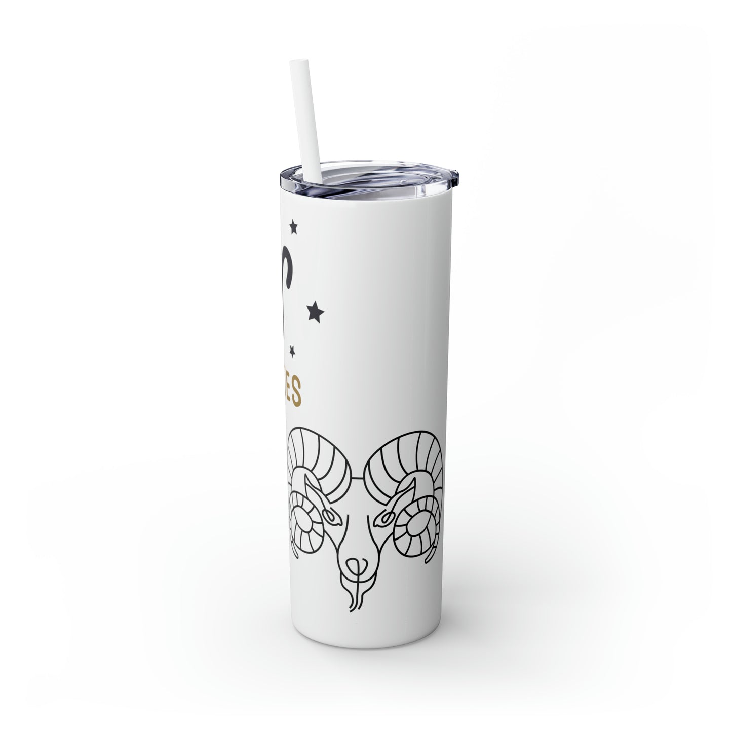 Aries, Skinny Tumbler with Straw, 20oz