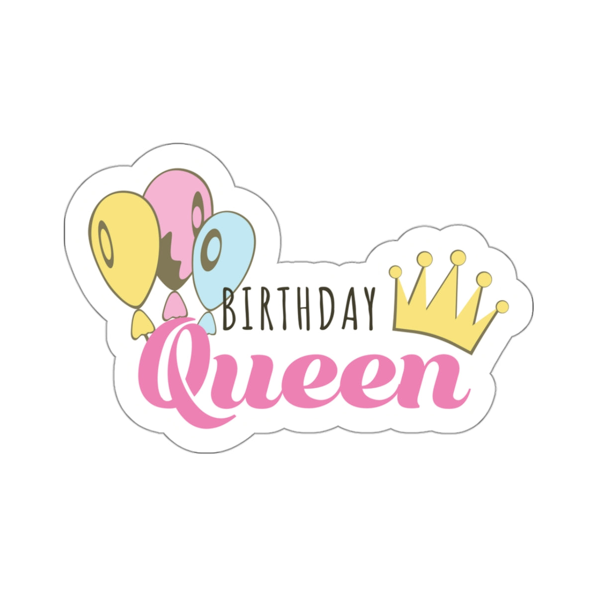 Birthday Queen, Kiss-Cut Stickers