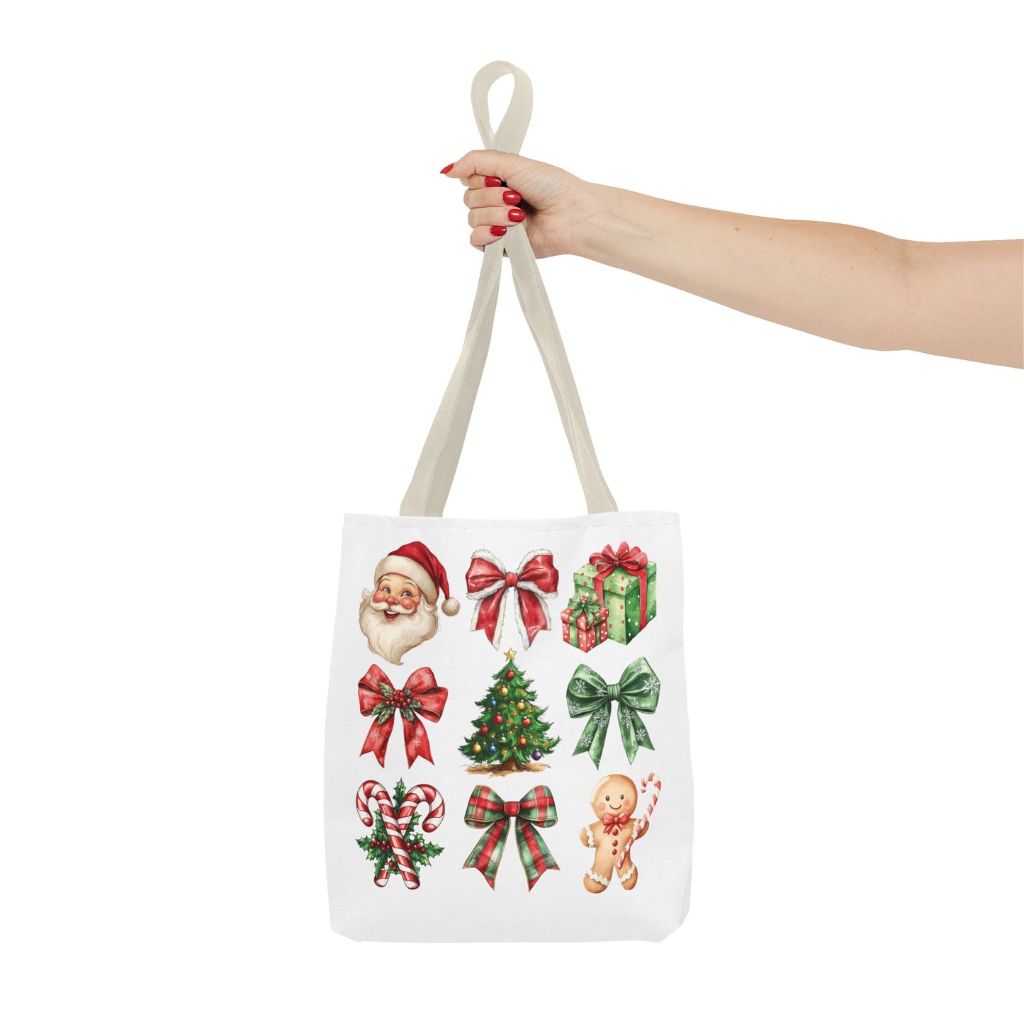 Christmas and bows, Tote Bag (AOP)