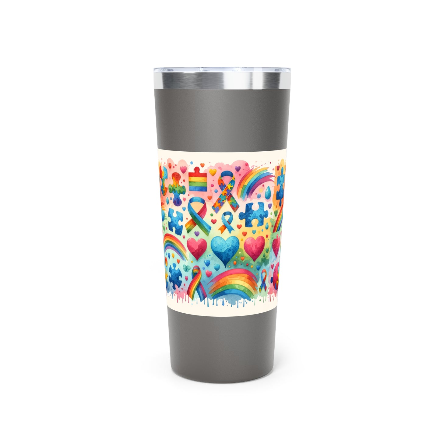 Autism, Copper Vacuum Insulated Tumbler, 22oz