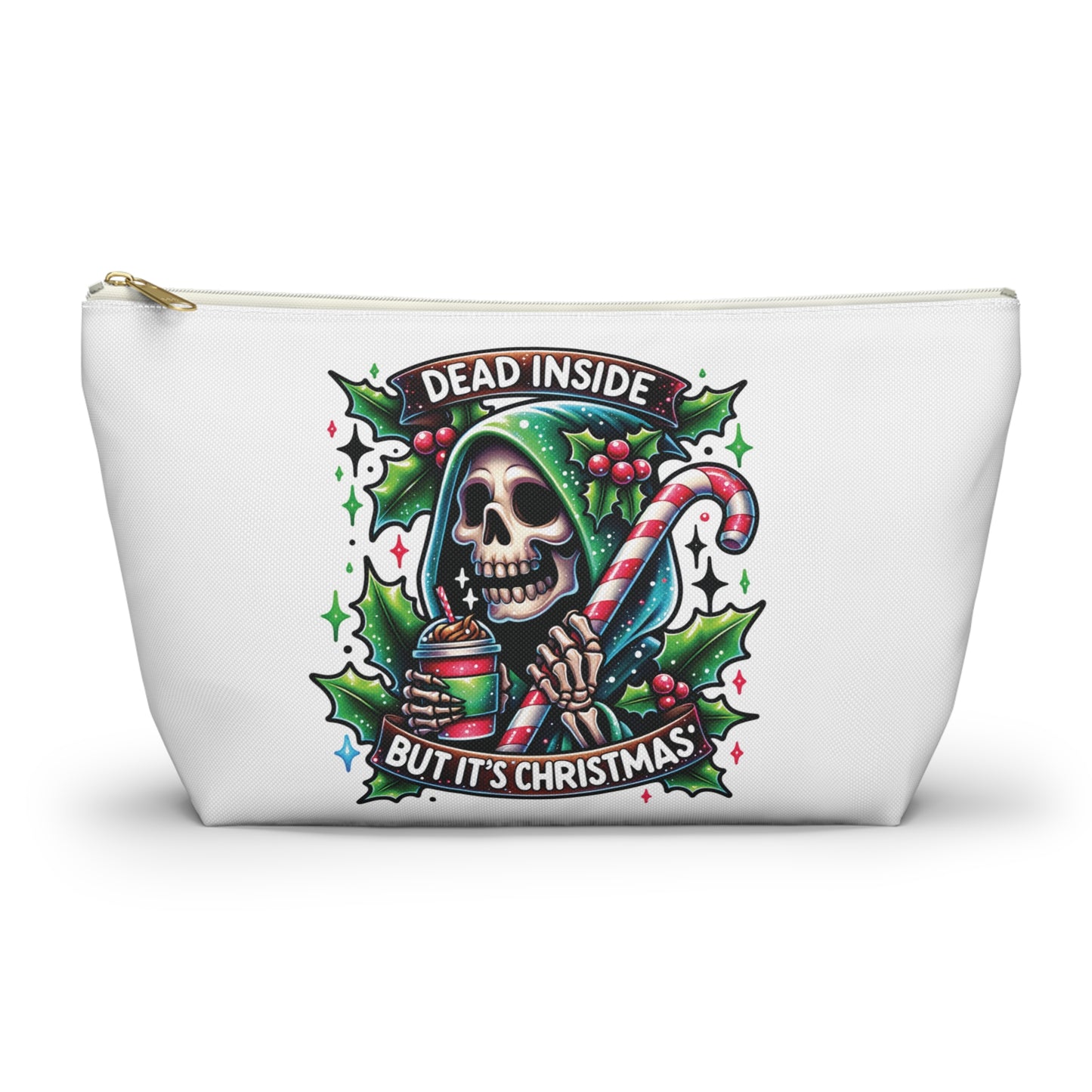 Dead inside but it’s Christmas,  Accessory Pouch w T-bottoms