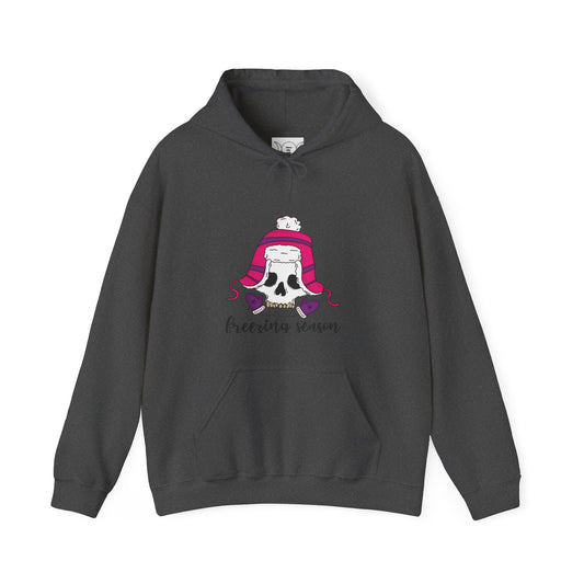 Freezing season, Unisex Heavy Blend™ Hooded Sweatshirt (no side arm design)