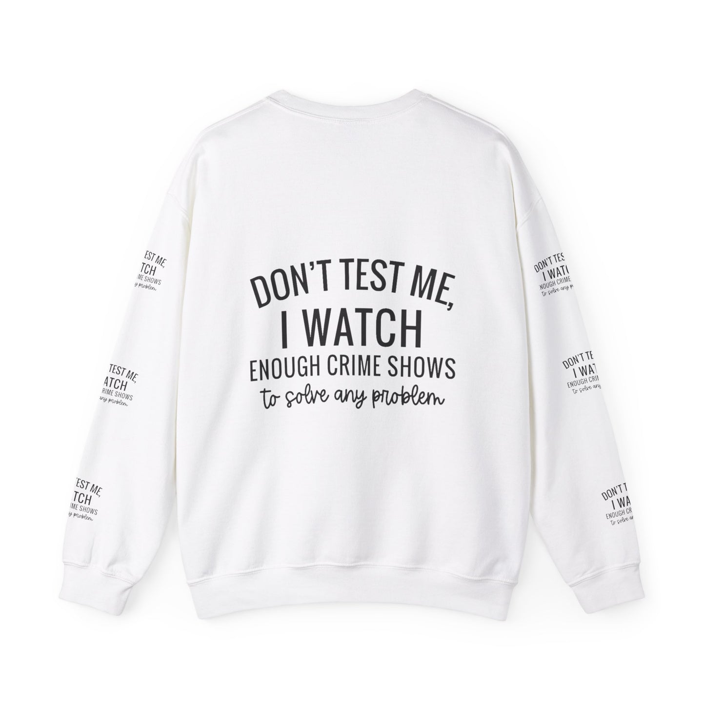 True crime watcher arm design ™ Crewneck Sweatshirt (side arm design)