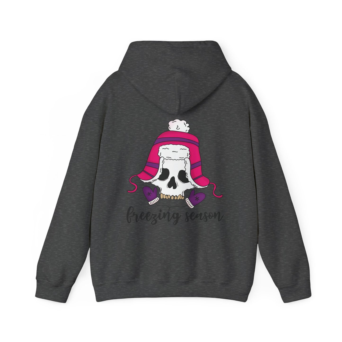 Freezing season, Unisex Heavy Blend™ Hooded Sweatshirt (no side arm design)