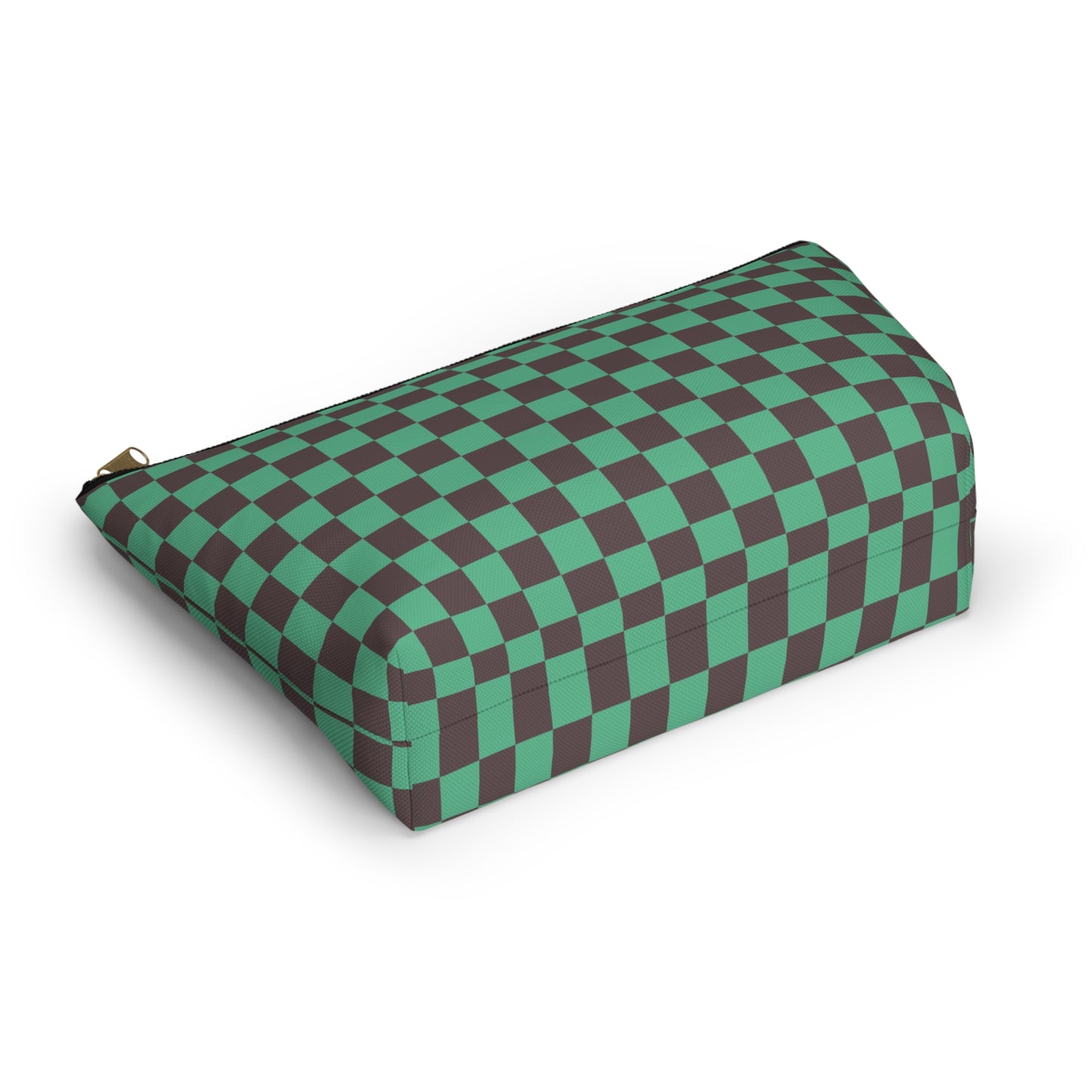 Black & green checkers   Accessory Pouch w T-bottoms