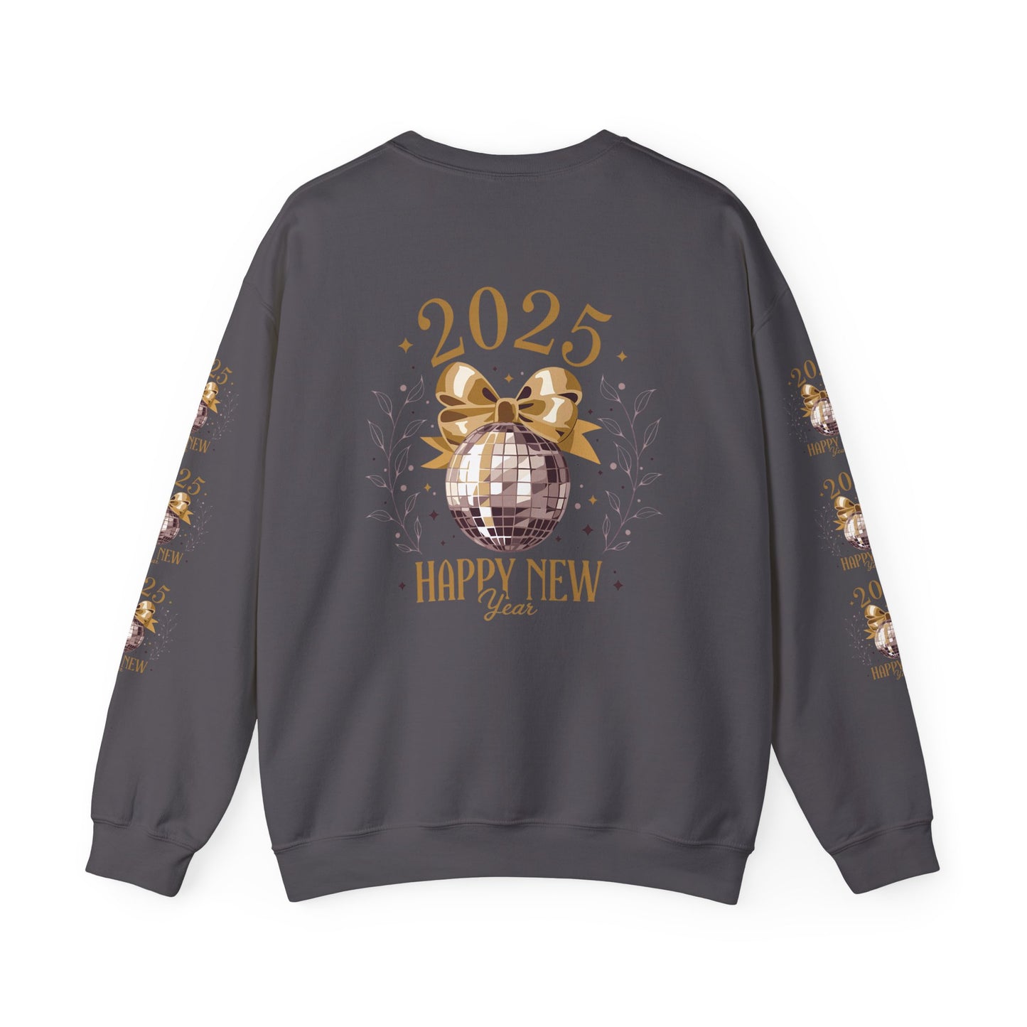 Happy year, Unisex Heavy Blend™ Crewneck Sweatshirt ( sleeve design)