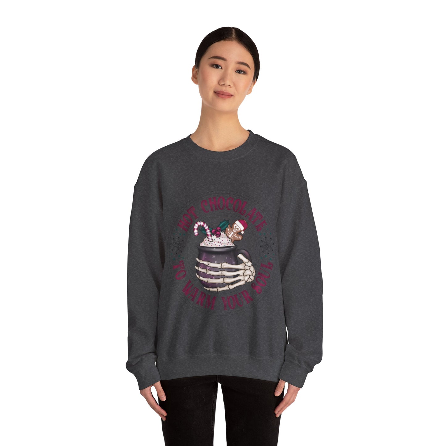 Hot chocolate to warm up my soul, ™ Crewneck Sweatshirt ( no sleeve design )