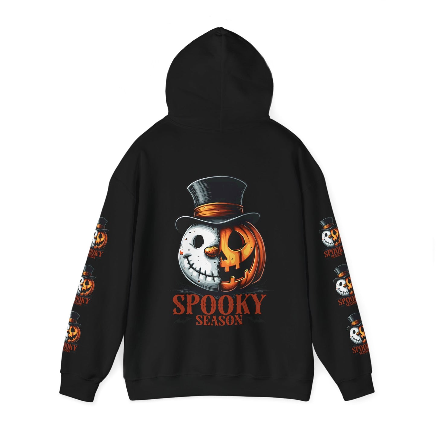 Spooky season,  Unisex Heavy Blend™ Hooded Sweatshirt (sleeve design)