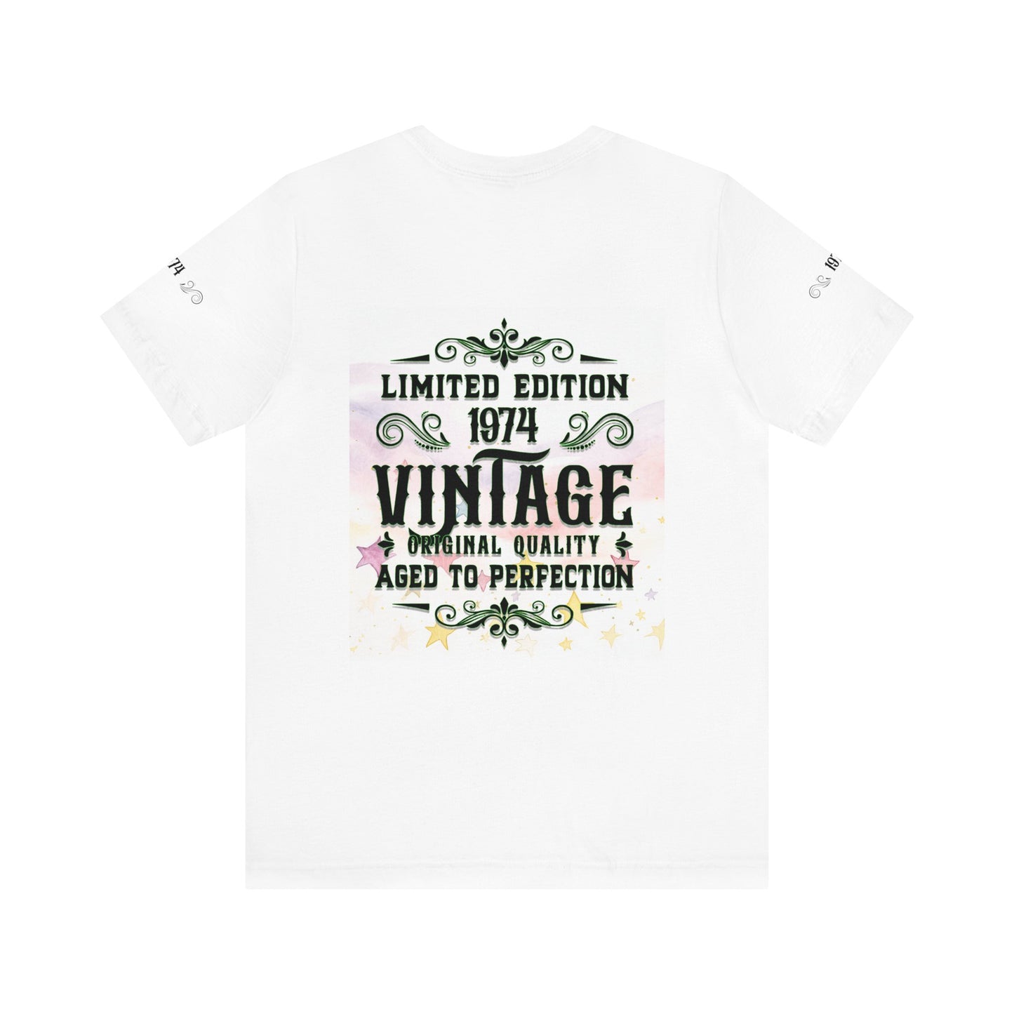 1974 vintage, Unisex Jersey Short Sleeve Tee